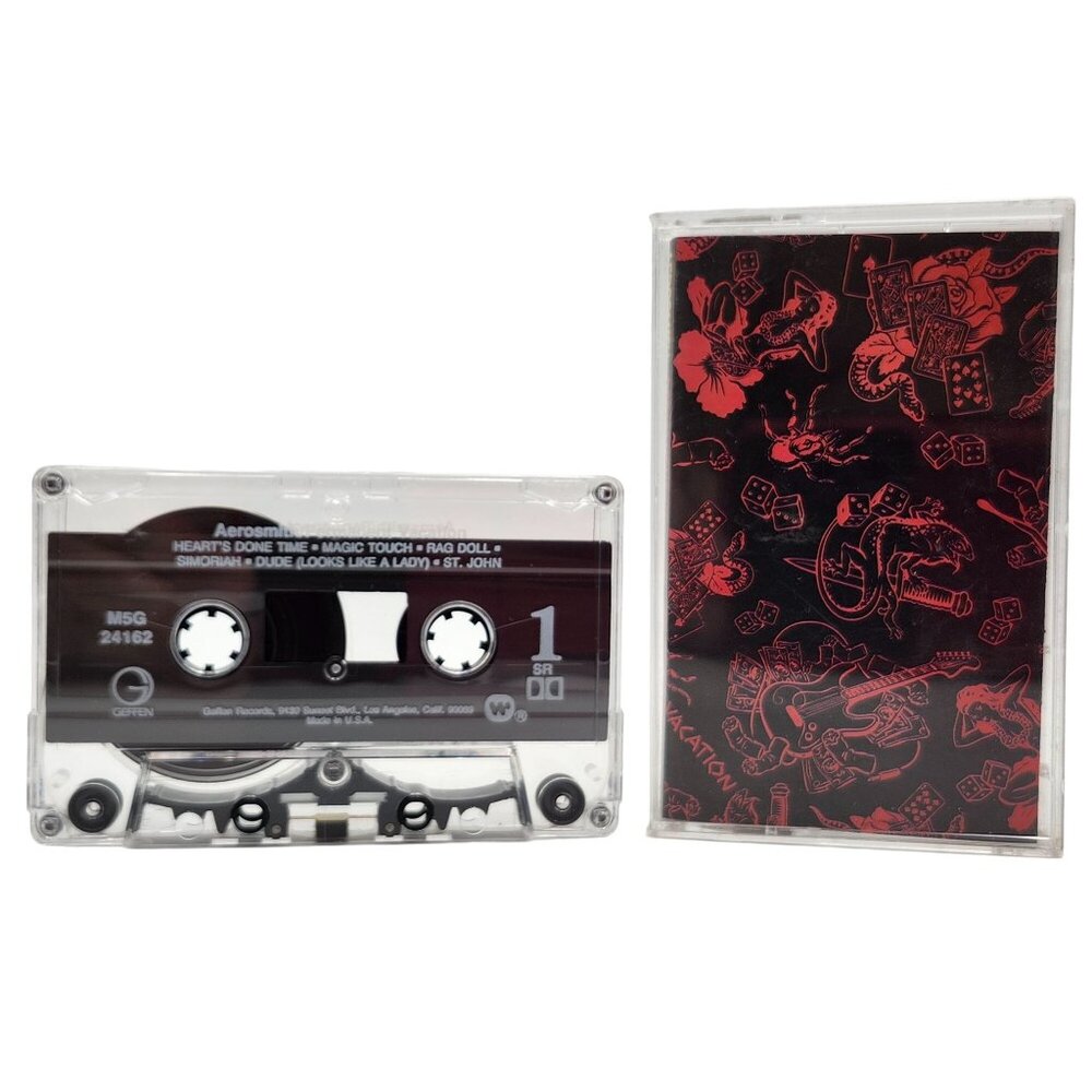 Aerosmith Permanent Vacation Cassette 1987 Geffen Records M5G 24162